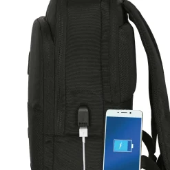 SAFTA S.A. Taschen & Reisegepäck|Zurück Zur Schule|Premium Laptop-Rucksack Schwarz