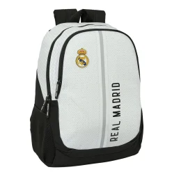 SAFTA S.A. Taschen & Reisegepäck|Zurück Zur Schule|Real Madrid Anpassbarer Rucksack Weiß/Schwarz