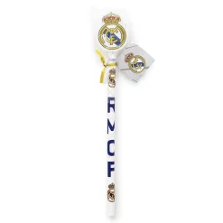 CyP Brands Evolution S.L. Schreibwaren|Real Madrid Bleistift mit Radiergummi Wappen Weiß