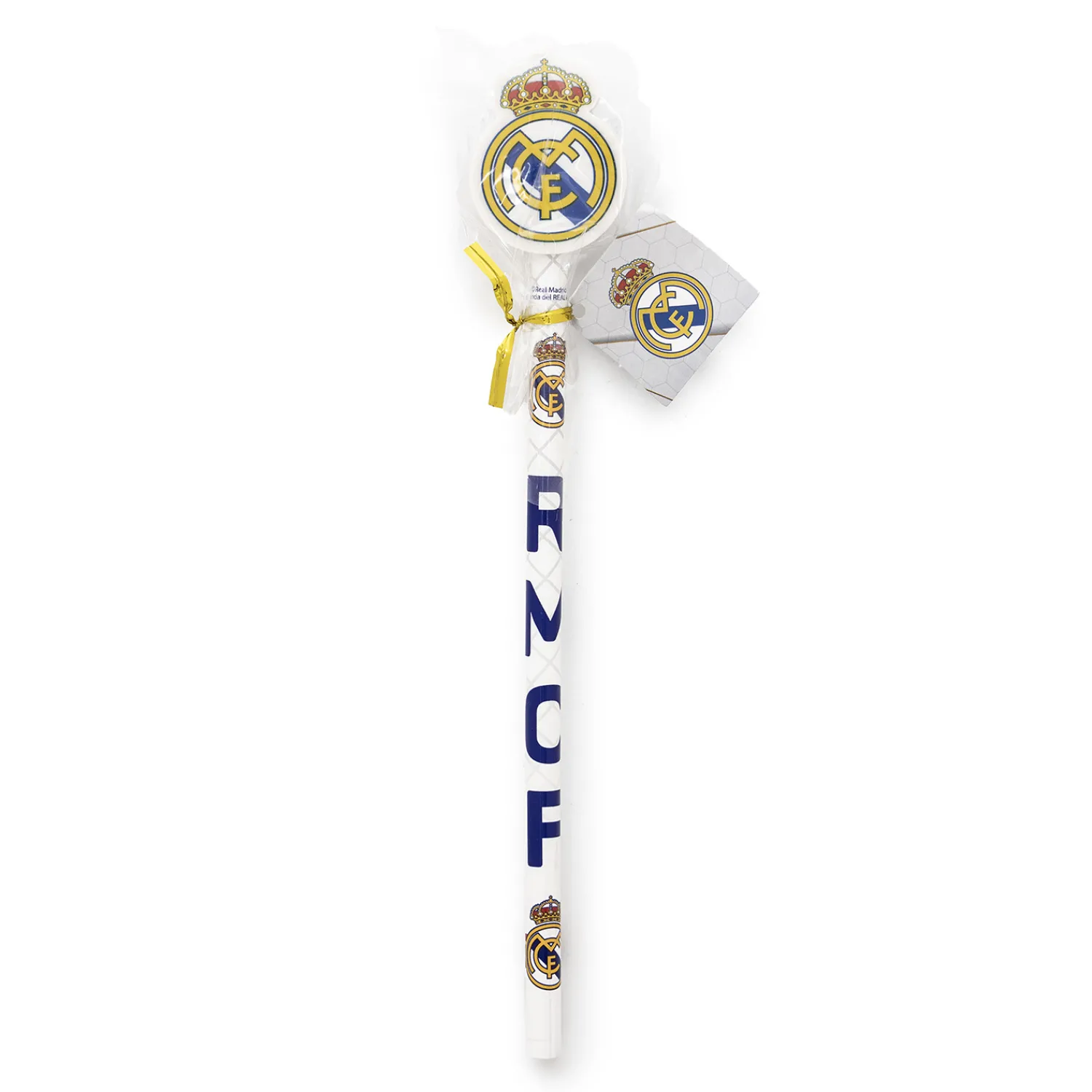 CyP Brands Evolution S.L. Schreibwaren|Real Madrid Bleistift mit Radiergummi Wappen Weiß