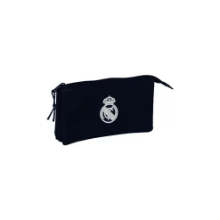 SAFTA S.A. Zurück Zur Schule|Schreibwaren|Real Madrid Federmäppchen mit drei Fächern Marineblau/Weiß