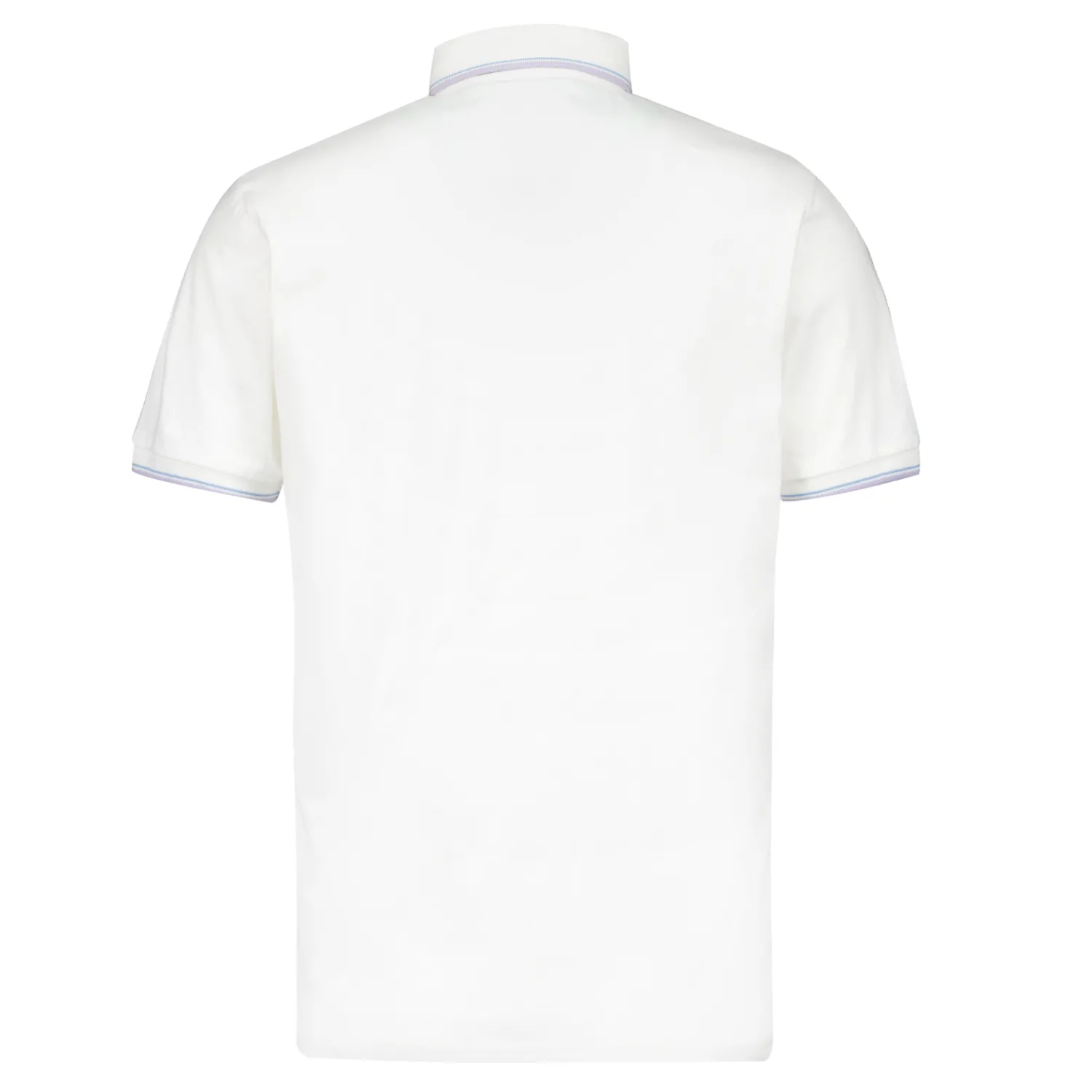 Herren Foundry Polos|Real Madrid Herren Poloshirt mit mehrfarbigen Streifen Weiß
