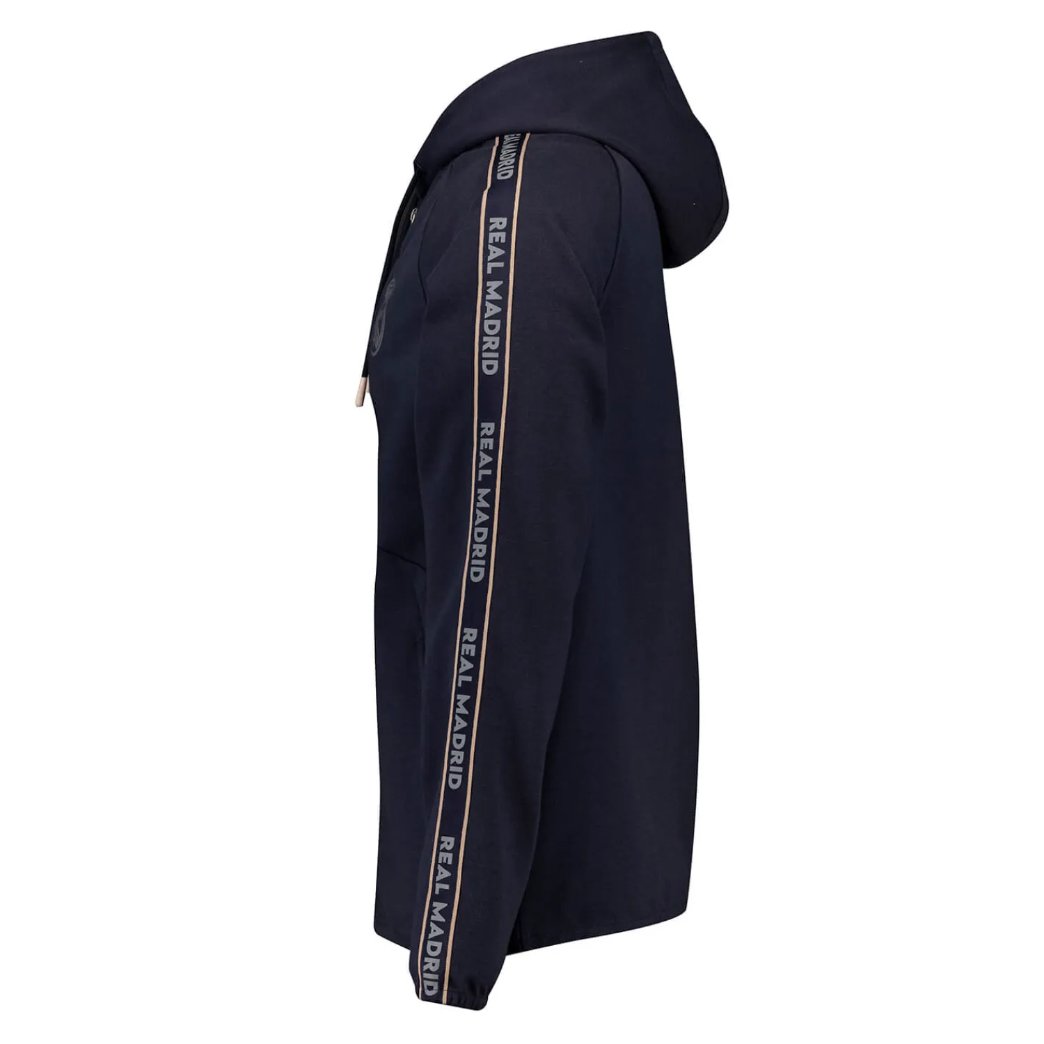 Herren Foundry Jacken|Real Madrid Herren Tape Hoodie Marineblau