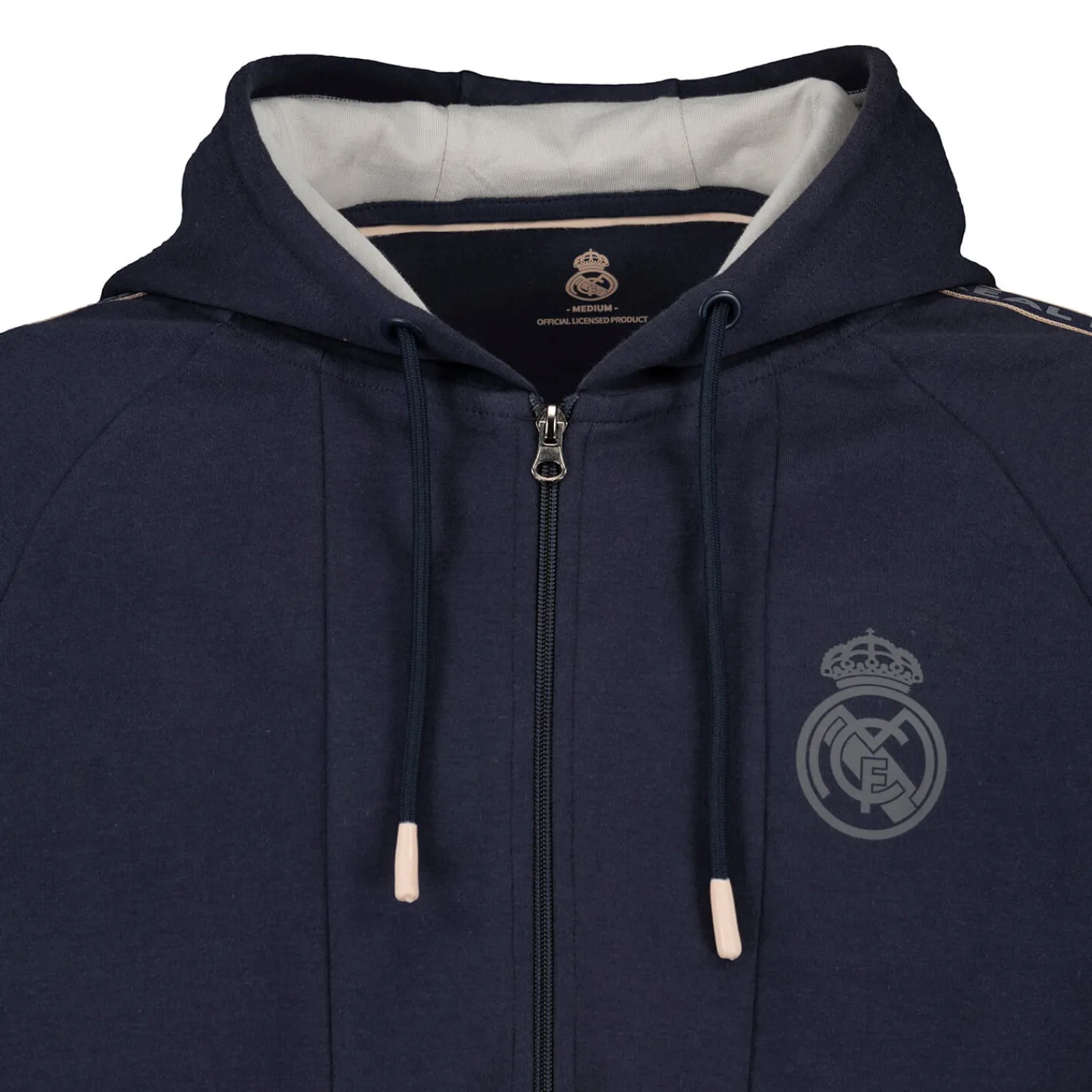 Herren Foundry Jacken|Real Madrid Herren Tape Hoodie Marineblau