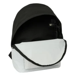 SAFTA S.A. Taschen & Reisegepäck|Zurück Zur Schule|Real Madrid Laptop-Rucksack mit zwei Fächern 15,6'' Weiß/Schwarz