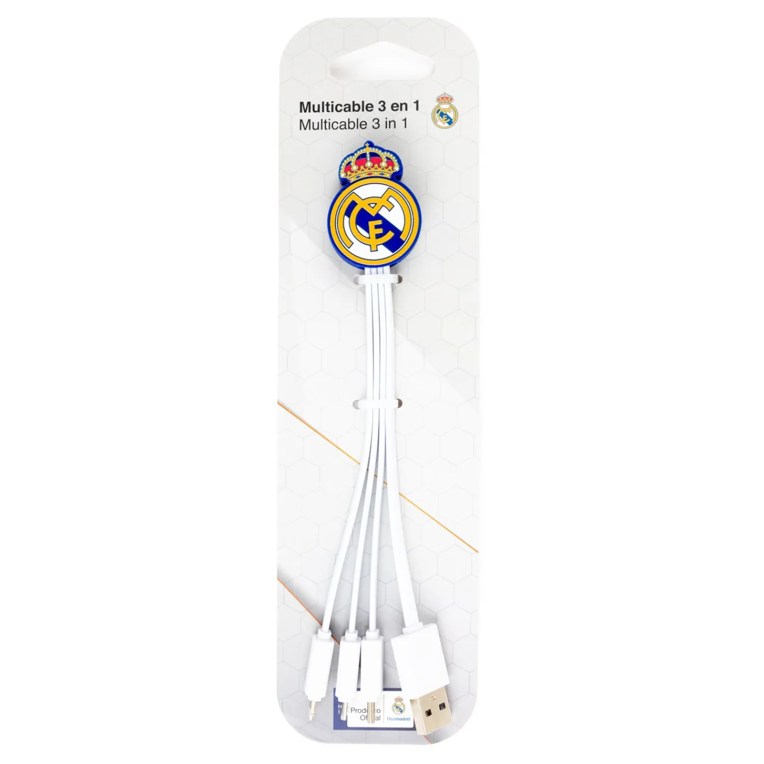 Friendly License S.L. Elektronische Geräte|Real Madrid Multicable 3 in 1 Wappen