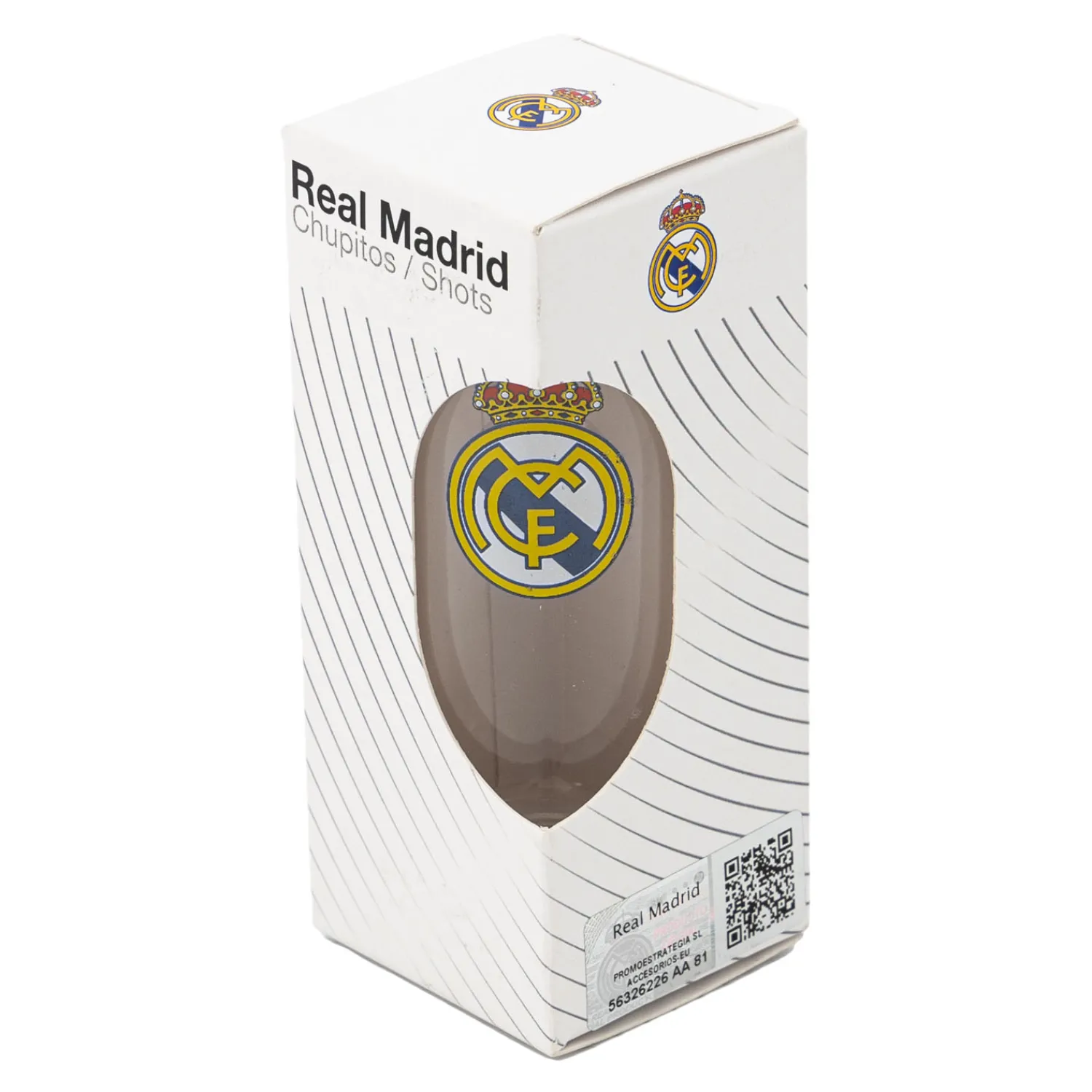 JLK Merchandising, S.L. Zum Trinken|Schnapsglas Real Madrid 60ml