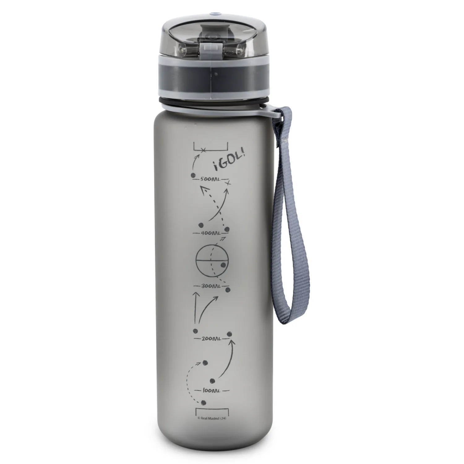 JLK Merchandising, S.L. Zum Trinken|Sportflasche 650ml Grau
