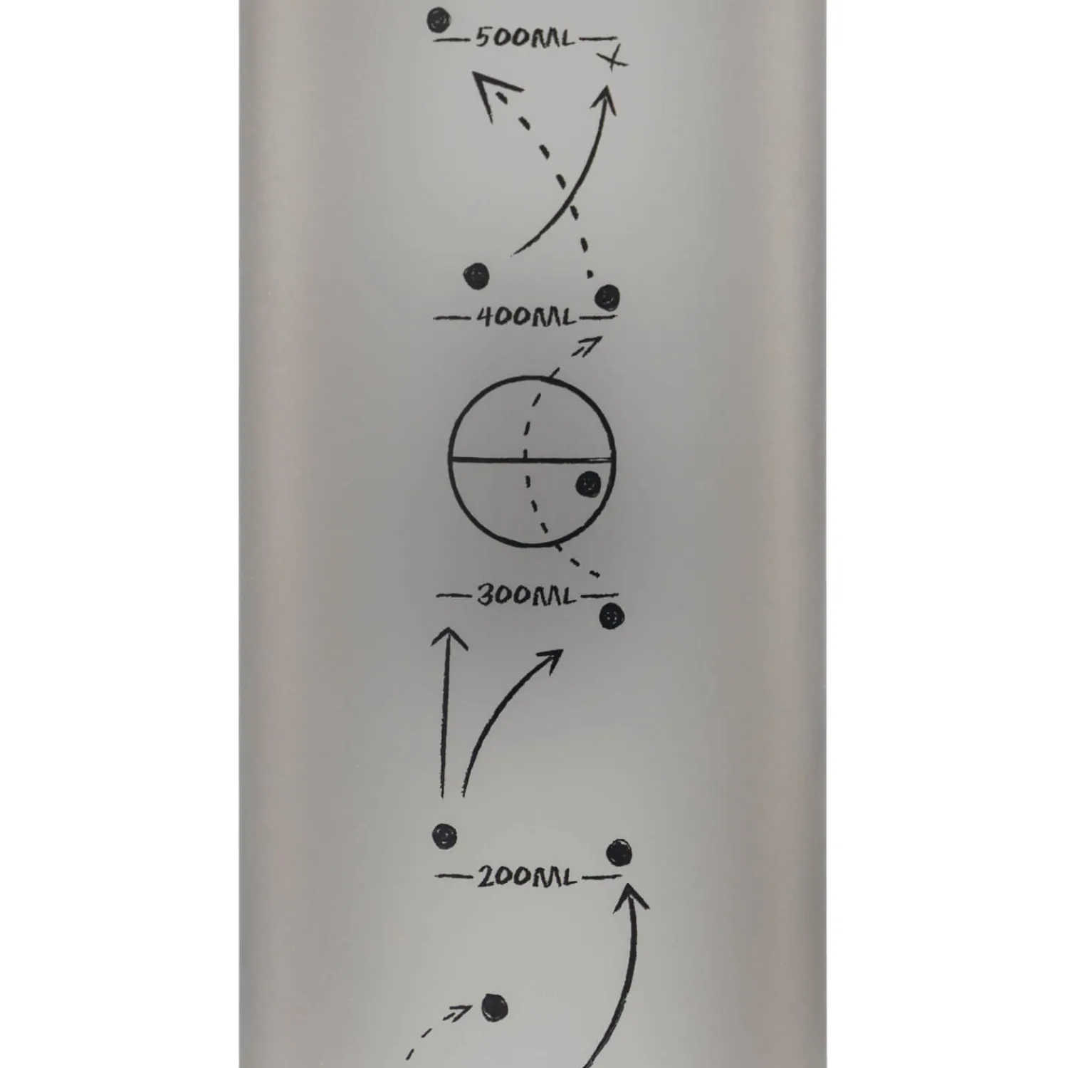 JLK Merchandising, S.L. Zum Trinken|Sportflasche 650ml Grau