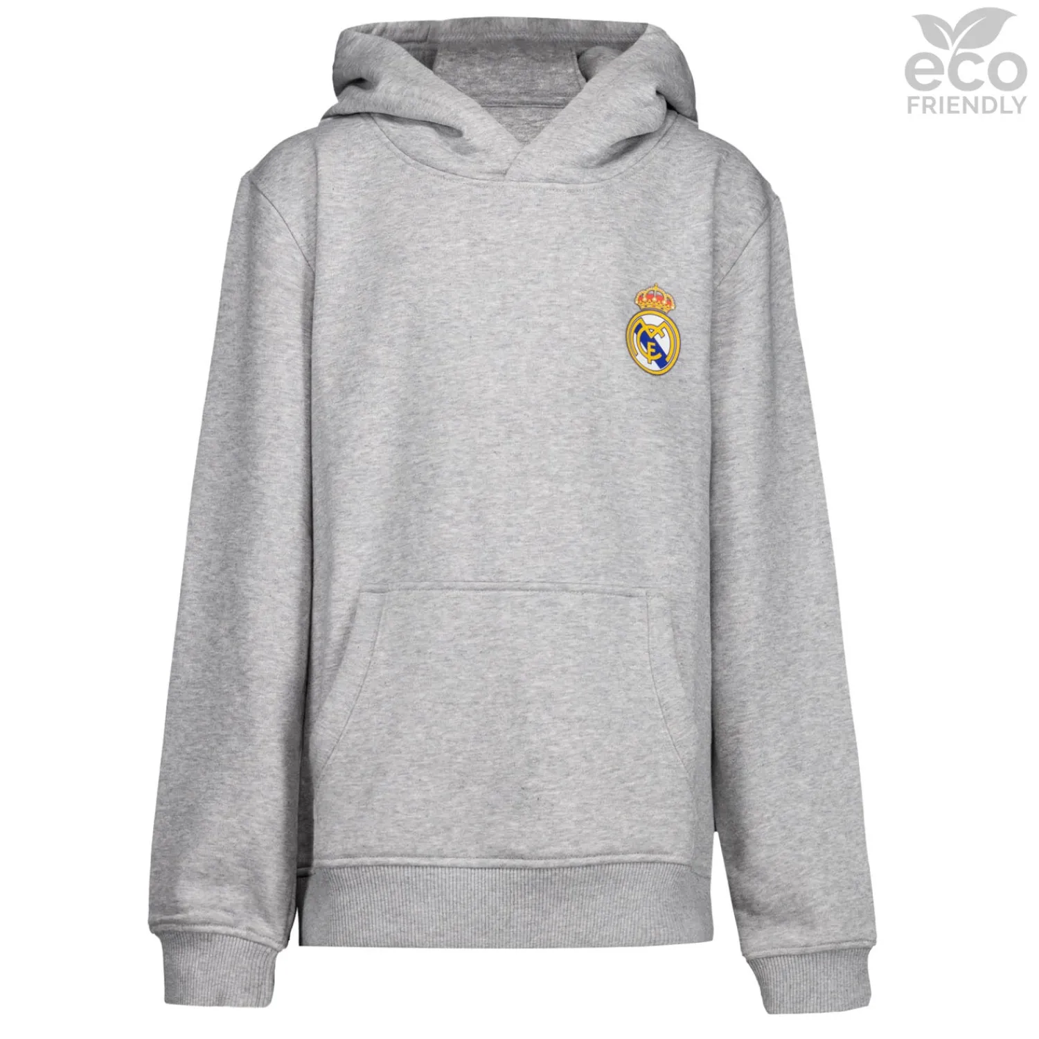 Kinder OSDM Sweatshirts|Sweatshirt Hoodie Kinder ECO Essentials Real Madrid Mantel Farbe Grau