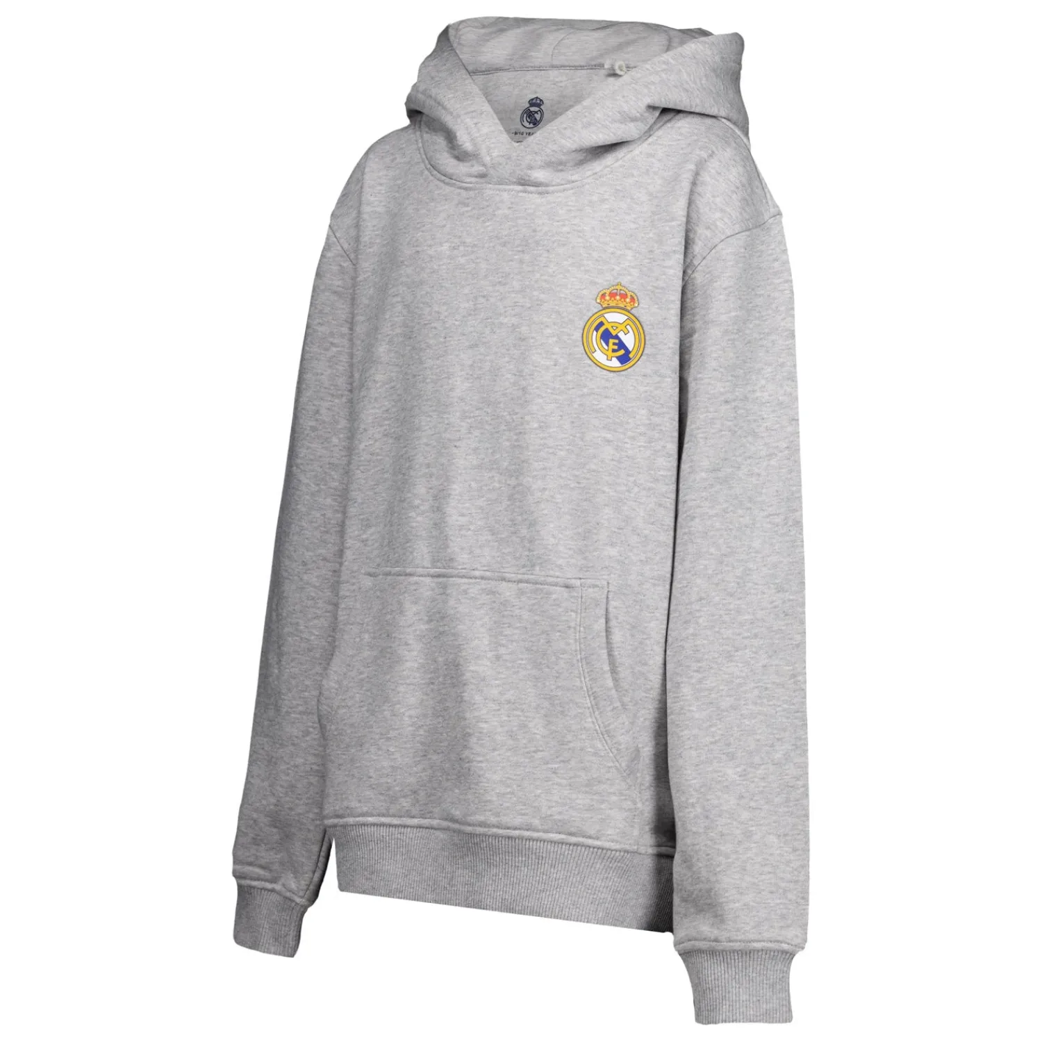 Kinder OSDM Sweatshirts|Sweatshirt Hoodie Kinder ECO Essentials Real Madrid Mantel Farbe Grau
