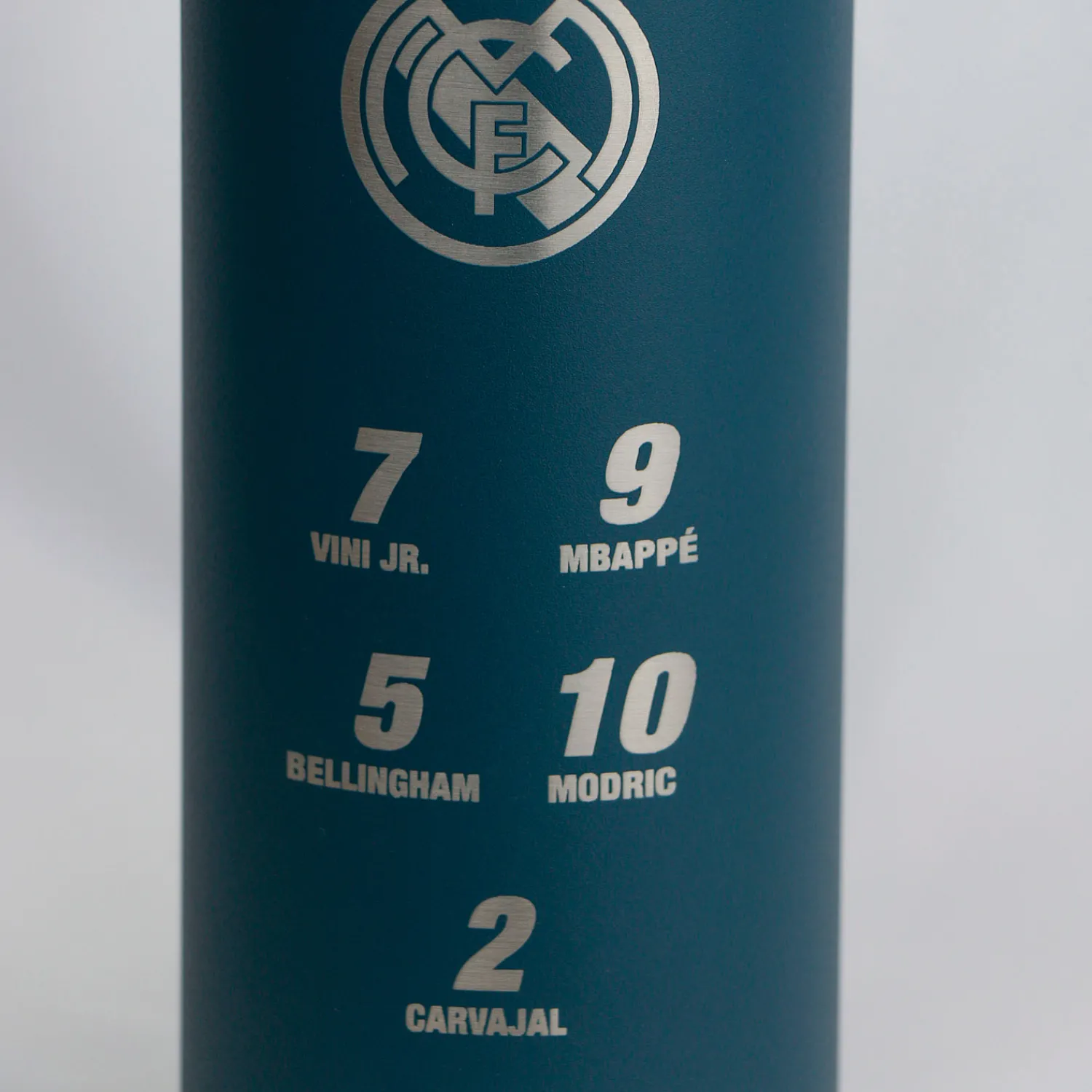 KINETICO Zum Trinken|Thermoflasche Nummer + Wappen 600ml Ozeanblau Real Madrid