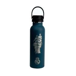 KINETICO Zum Trinken|Thermoflasche Team + Wappen 600ml Ozeanblau Real Madrid